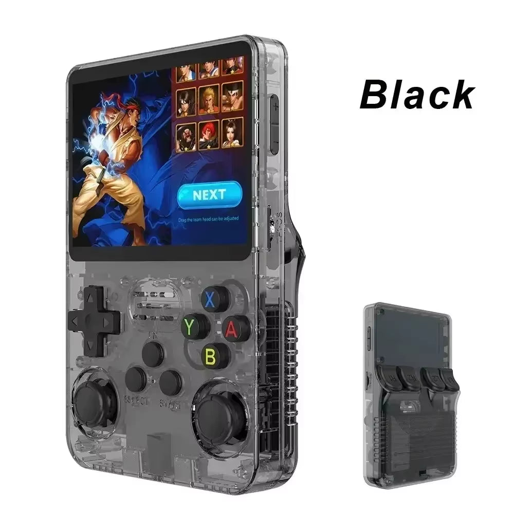 Unleash Nostalgia with the R36S Retro Handheld Game Console - Portable 3.5 Inch IPS Screen, 64GB Storage, and 15000+ Classic Games!