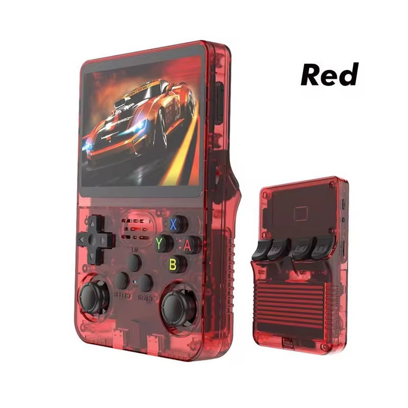 Unleash Nostalgia with the R36S Retro Handheld Game Console - Portable 3.5 Inch IPS Screen, 64GB Storage, and 15000+ Classic Games!