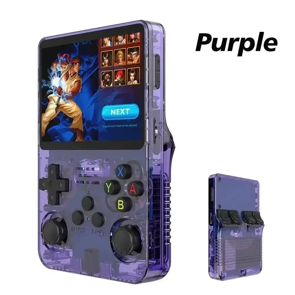 Unleash Nostalgia with the R36S Retro Handheld Game Console - Portable 3.5 Inch IPS Screen, 64GB Storage, and 15000+ Classic Games!